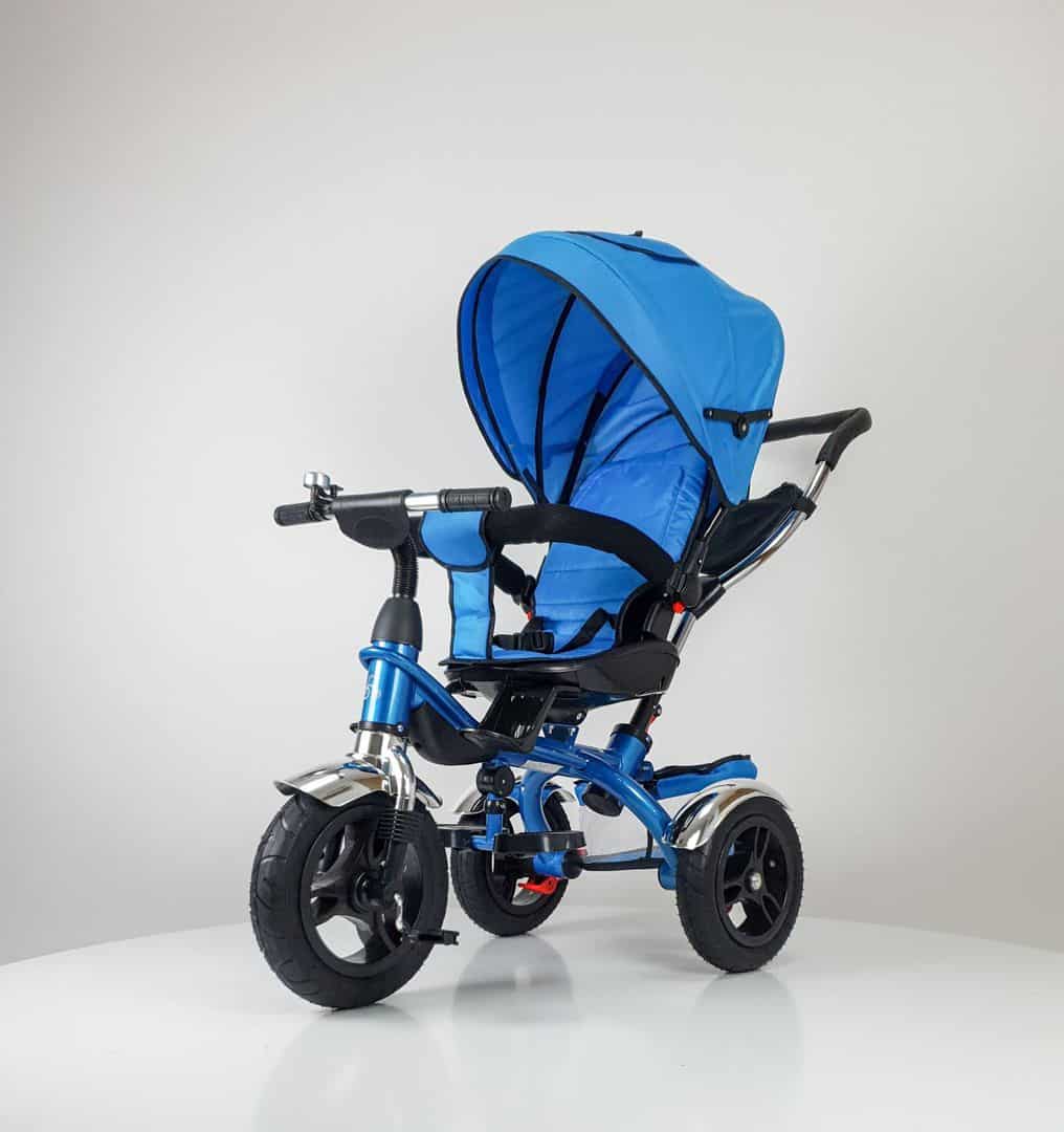 Tricikl 408 plavi Tricikl 408 "Lux" sa rotirajućim sedištem plavi - Slika 1