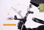 deciji tricikl chopper 438 crni sa rotacijom sedišta i obaranjem naslona prikazano podešavanje kormana