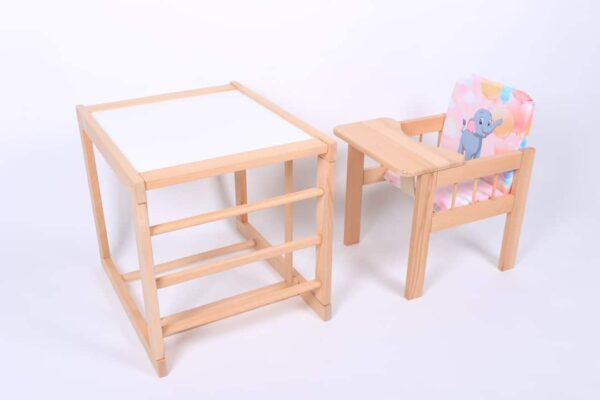 Drvena hranilica 2u1 500012 - Slon roze - Slika 1