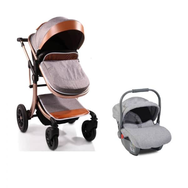 Kolica Sofie sa auto sedištem sivi 1 Set kolica Sofie sa auto sedištem sivi - Slika 1