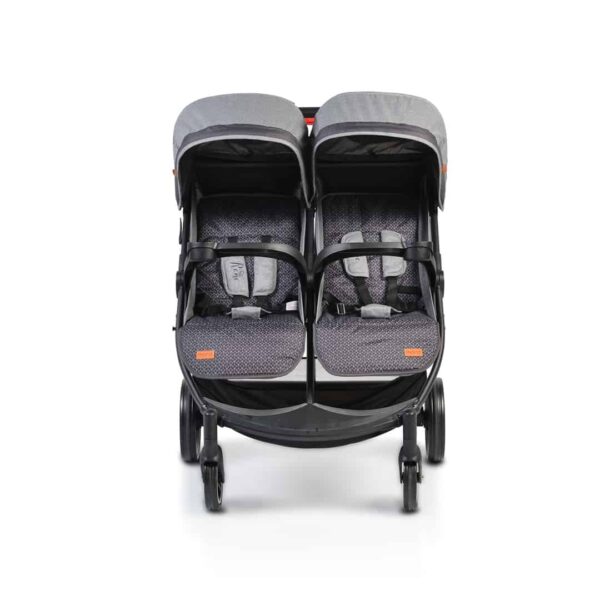 Kolica za blizance Rome crna can5420 - Slika 3
