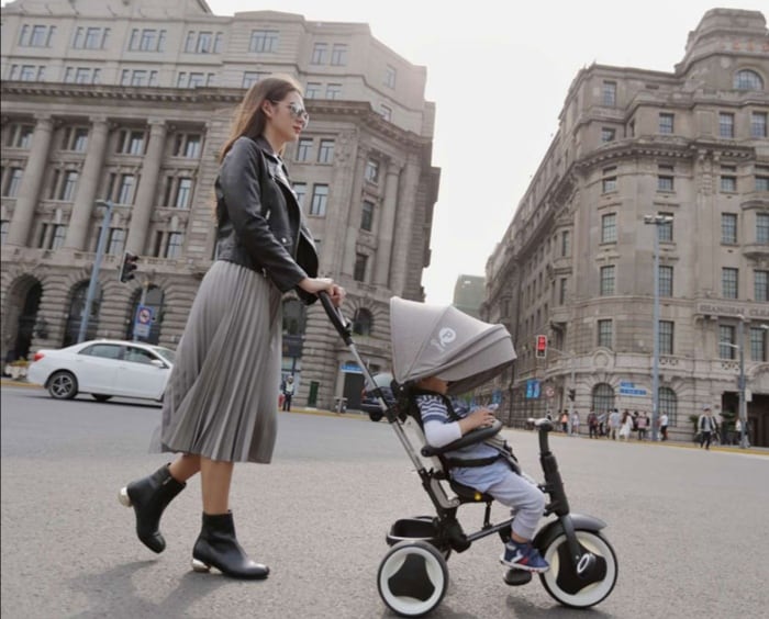 Tricikl Rito 3u1 zeleno-plavi 6 Sklopivi Tricikl QPlay Rito 3u1 zeleno-plavi, qp380gb - Slika 6