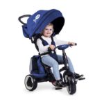 Sklopivi Tricikl QPlay Rito Plus 3u1 plavi, 7541 - Slika 2