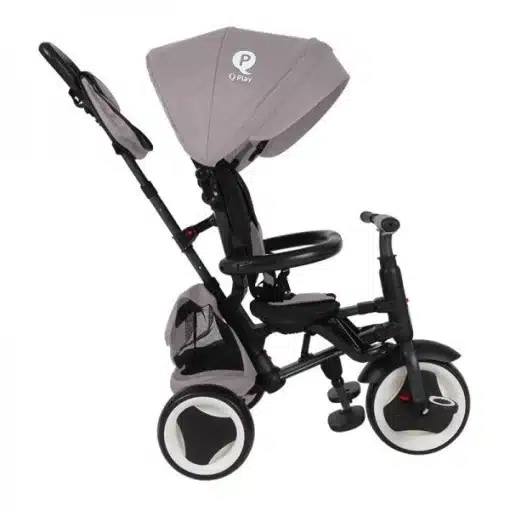Sklopivi Tricikl QPlay Rito Plus 3u1 sivi, 5754 – slika 2