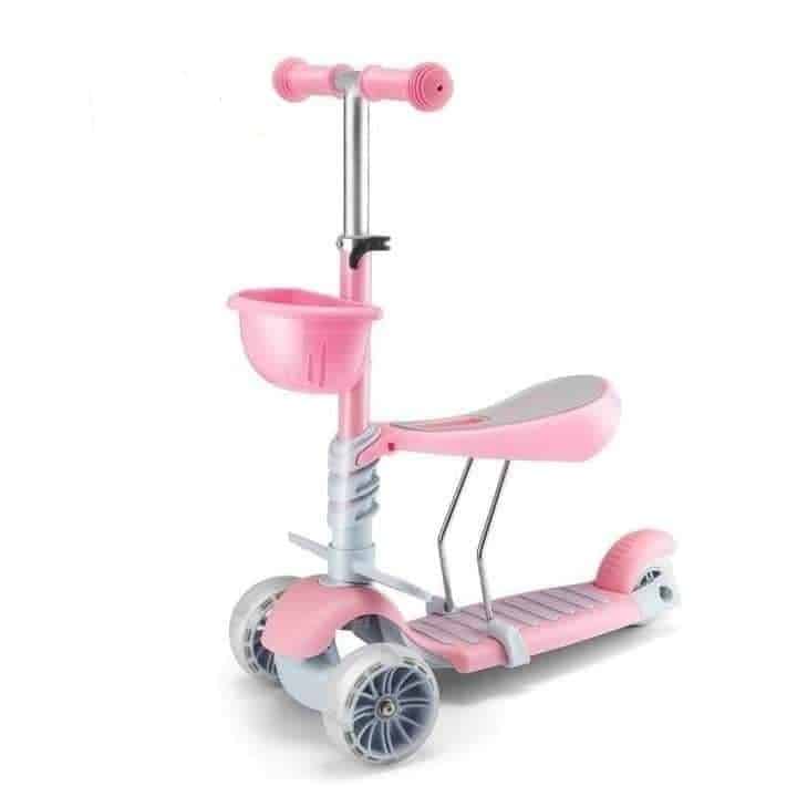 Trotinet 653 Soft roze 1 Trotinet 653 Soft 3u1 roze - Slika 1