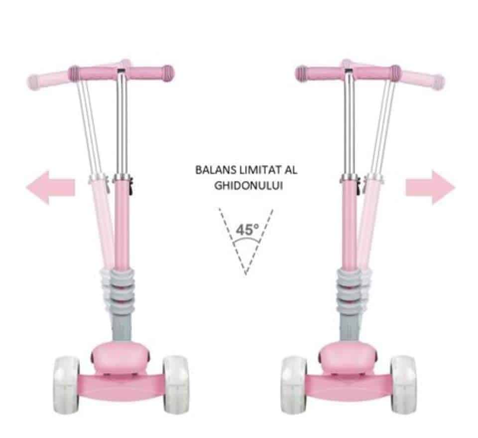Trotinet 653 Soft roze 6 Trotinet 653 Soft 3u1 roze - Slika 6