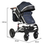 Kolica 3u1 Gala Premium set Azure - Slika 3