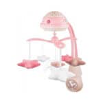 Muzička vrteška za krevetac 75/100 Canpol sa projektorom i daljinskim upravljačem 75/100_pin - roze