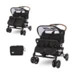 Kolica za blizance Twin Steel sa torbom crna (2021)