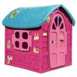 Kućica-za-decu-roze-sa-plavim-krovom-502870
