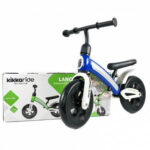 Bicikle guralice Lancy na dva toćka crno-plave boje sa podesivim sedištom i podesivim kormanom pored kutije