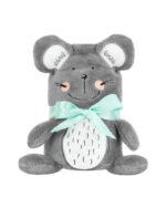 Ćebence za bebe MOUSE sive boje koje se pretvara u plišanu igračku miš