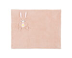 Ćebence za bebe PINK BUNNY sa 3D vezom 75x100cm Kikka Boo - Slika 4