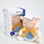 Ćebence za bebe SHEEP bele boje koje se sklapa u plišanu igračku ovca