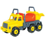 Kamion guralica za Supergigant sa žutom prikolicom za kipovanje