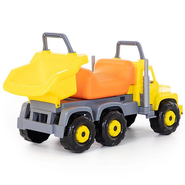 kamion-guralica-supergigant-007889-slika-3 Kamion guralica za decu 007889 sa žutom prikolicom za kipovanje