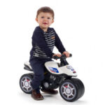 Motor guralica za decu 427 bele boje na dva točka