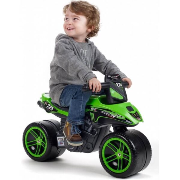 Motor guralica za decu 502kx zelene boje na dva široka točka
