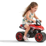 Motor guralica za decu 530 crvene boje na dva velika točka