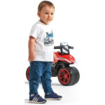 Motor guralica za decu 530 crvene boje na dva velika točka