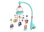 Muzička vrteška All in One mint boje sa muzičkom kutijom , sobnom lampom i visećim igračkicama