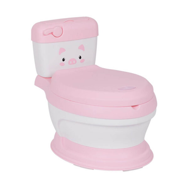 Noše za bebe Lindo roze boje sa poklopcem, adapterom i vodokotlićem