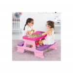 piknik klupa za decu Barbie 016089 sa dve devojčice