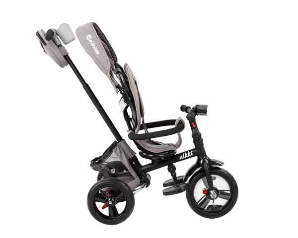 sklopivi-tricikl-nikki-kikka-boo-melange-dark-grey-slika-4 Sklopivi tricikl Nikki 3u1 Kikka Boo sa podesivim naslon i rotirajućim sedištem dark grey melange, kkb20110 - Slika 12