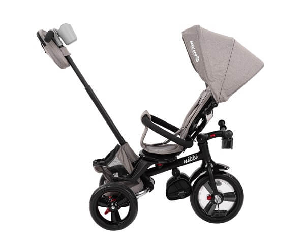 sklopivi-tricikl-nikki-kikka-boo-melange-dark-grey-slika-6 Sklopivi tricikl Nikki 3u1 Kikka Boo sa podesivim naslon i rotirajućim sedištem dark grey melange, kkb20110 - Slika 10