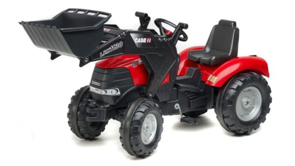 Traktor rovokopač na pedale 996d sa podignutom kašikom i velikim točkovima