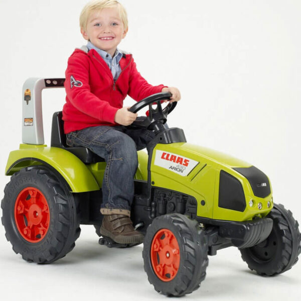 Traktor na pedale Claas 1040 zeleni sa dečakom