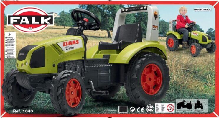 traktor-na-pedale-claas-1040-4 Traktor na pedale Claas 1040 zeleni na livadi