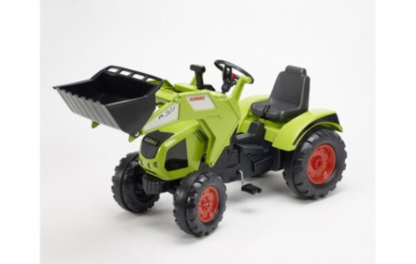 Traktor sa podignutom kašikom Claas 1011d i velikim točkovima zeleni