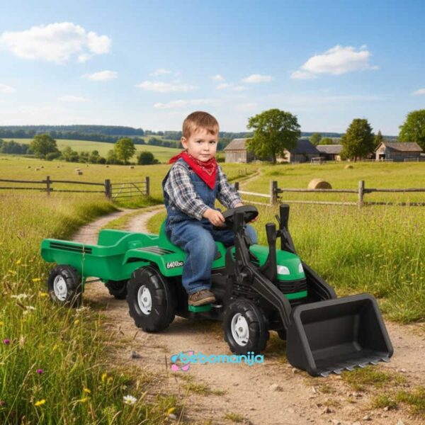 Traktor za decu na pedale 080486 zeleni