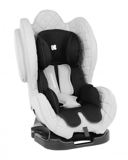 Decije sediste za auto Bon Voyage za bebe i decu 0-25kg svetlo sivo-crne boje sa oborivim naslonom i bočnom zaštitom