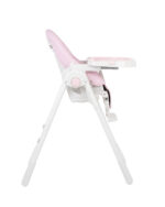 Hranilice za bebe Pastello roze boje sa podesivom visinom konstrukcije i podesivim naslonom sedišta i duplom tacnom