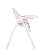 Hranilice za bebe Pastello roze boje sa podesivom visinom konstrukcije i podesivim naslonom sedišta i duplom tacnom