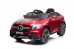 Mercedes GLC Coupe Licencirani crveni sa mekim gumama i kožnim sedištem i originalnim znakom mercedesa slikan iz profila