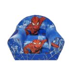 Fotelja na razvlačenje Bambi Spajdermen plavo crvena prikazana sa prednje strane