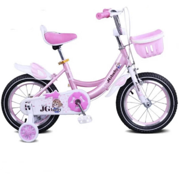 Bicikl za decu 16" PM-16NS2052P roze boje sa prednjom korpom i pomoćnim točkovima