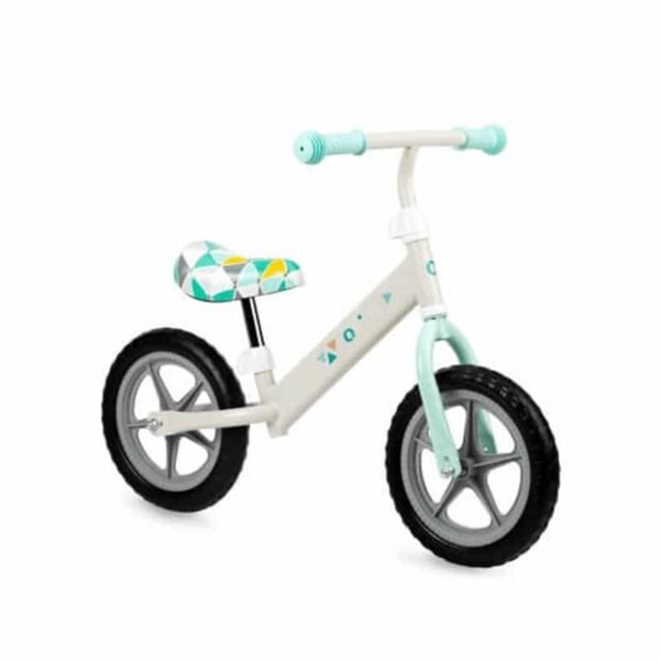 Bicikli bez pedala Fleet za decu sivo-mint boje na dva točka metalnog rama