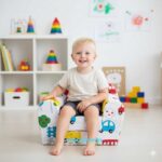 Fotelja na razvlačenje Bambi Autići bela