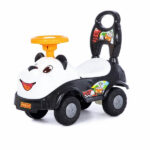 Guralica Panda za decu crno-bele boje sa naslonom i volanom