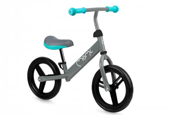Bicikle guralice NASH za decu tirkiz boje na dva točka sa metalnim ramom, prikazan iz profila