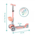 Trotinet za decu Ili 5u1 QKIDS 7049 - breskva - Slika 6