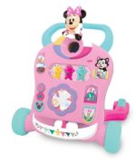 Hodalica za bebe Minnie Mouse za devojčice roze-pklave boje sa prednjom tablom sa aktivnostima