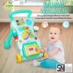 Hodalica za bebe 740456 mint boje sa mališanom pored nje