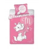 Posteljina za bebe Aristocats 622 roze boje sa motivom mace