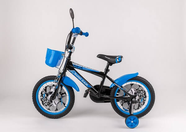 Bicikl za decu BMX 16" plave boje sa pomocnim točkovima