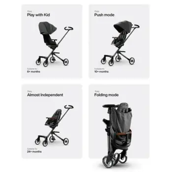 kolica-qplay-easy-crna-slika-5 Kolica QPlay Easy sa rotirajućim sedištem crna, qplayeasyb - Slika 6